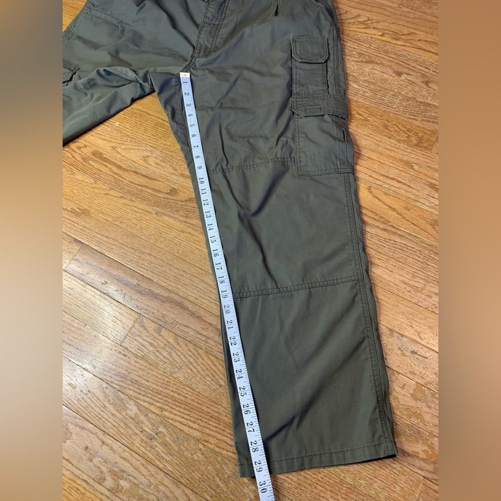 5.11 Tactical Series Cargo Pants | Size 40x30 | Olive Green Workwear - Picture 6 of 8